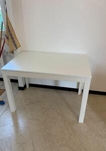 Tavolo da pranzo allungabile bianco 110 x 90