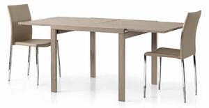 Tavolo da pranzo allungabile moderno in legno apertura a libro 90x90 cm