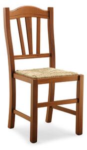 Sedia con stecche verticali in legno massello set 2