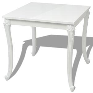 Tavolo da Pranzo 80x80x76 cm Bianco Lucido