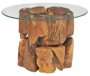 Tavolino da Salotto in Legname Massello di Teak 60 cm