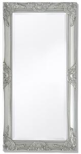 Specchio da Parete Stile Barocco 100x50 cm Argento