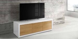Mobile porta TV moderno in legno bicolore
