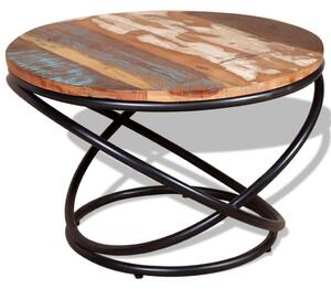 Tavolino da Salotto in Legno Massello di Recupero 60x60x40 cm