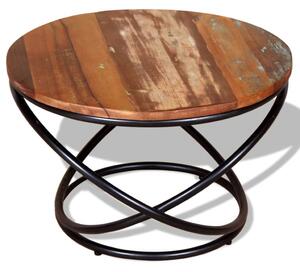 Tavolino da Salotto in Legno Massello di Recupero 60x60x40 cm