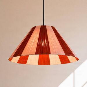 Lampada a sospensione Suly Lindby, dimmerabile, Rosso, Soggiorno / Sala da pranzo, Tessuto / Stoffa / Seta, Giovanile, Lampada a sospensione