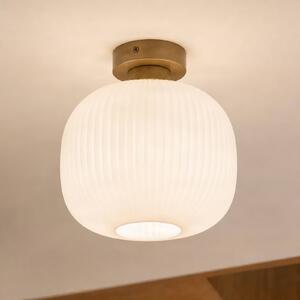 Plafoniera soffitto Evey NOLA, dimmerabile, Bianco / Opale, Soggiorno / Sala da pranzo, Vetro, Scandinavo, Plafoniera