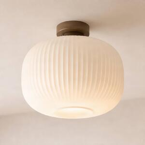 Plafoniera soffitto Evey NOLA, dimmerabile, Bianco / Opale, Soggiorno / Sala da pranzo, Vetro, Scandinavo, Plafoniera