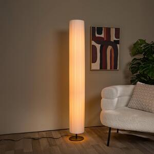 Lucide Lampada da terra FOLD, Bianco / Opale, Soggiorno / Sala da pranzo, Tessuto / Stoffa / Seta, Lampada da terra