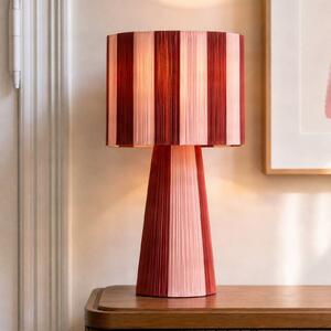 Lampada da tavolo Suly Lindby, Rosso, Soggiorno / Sala da pranzo, Tessuto / Stoffa / Seta, Giovanile, Lampada da tavolo