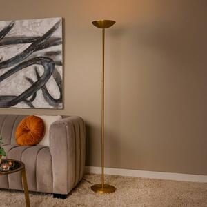 Lucide Lampada da terra con luce lettura ZENITH, dimmerabile, Ottone / Oro, Soggiorno / Sala da pranzo, Metallo, Moderno, Lampada da terra