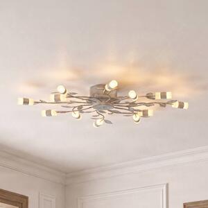 Plafoniera a LED Bolonia Lindby, Ottone / Oro, Soggiorno / Sala da pranzo, Metallo, Campagna / Rustiche, Plafoniera LED
