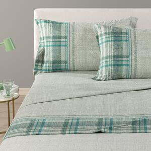 Completo Lenzuola PIAZZA E MEZZA Cottage GIADA Cotone Caleffi