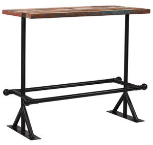 Tavolino Bar in Massello di Recupero Multicolore 120x60x107cm