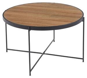 Tavolino da Salotto Design Moderno Legno Naturale Caffè Soggiorno Ø70x40cm - Title: Default Title