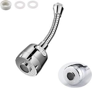 Rubinetto da cucina - 20 cm - Rubinetto girevole a 360 gradi - Adatto per cucina e bagno - Disponibile in due modalità - Accessori per lavello