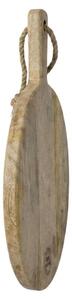 Tagliere rotondo in mango naturalre D, 38x52x2 cm