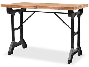 Tavolo da Pranzo con Piano in Massello di Abete 122x65x82 cm