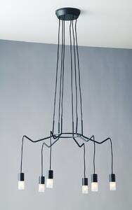 Lampadario Sospensione Spider Eclettico Colore Antracite 10W Dim 66 x 120 cm