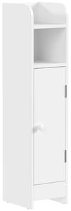 HOMCOM Mobile Bagno Stretto Salvaspazio, Bianco | Aosom Italy