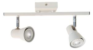 TORCIA 2 APPLIQUE PLAFONIERA BIANCO O MOKA DIREZIONABILE DI ILLUMINANDO LAMPADINE LED INCLUSE