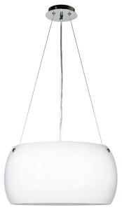 Lampadario Sospensione Equatore Henging Colore Bianco 60W Mis 40 x 120 cm