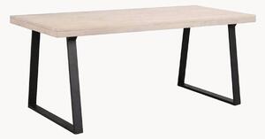 Tavolo con piano in legno di quercia Brooklyn