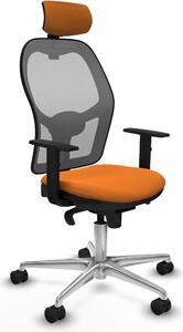 Sedia da ufficio con poggiatesta Jorquera Piqueras y Crespo 1D086N2 Arancione