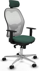 Sedia da ufficio con poggiatesta Jorquera Piqueras y Crespo 1D086N2 verde