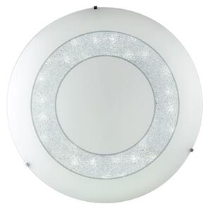 Lampadario Plafoniera Led Diadema Luxury Colore Bianco 60W Mis 55 cm