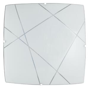 Lampadario Plafoniera Led Alexia Ceiling Lamp Colore Bianco 24W Mis 40 x 40 cm