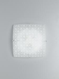Lampadario Plafoniera Led Pamela Ceiling Lamp Colore Bianco 24W Mis 40 x 40 cm