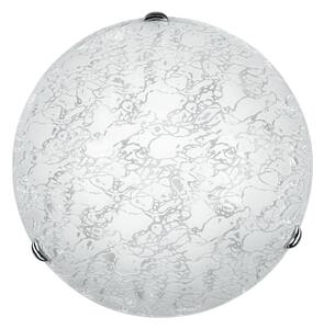 Lampadario Plafoniera Ghiaccio Ceiling Lamp Colore Bianco 60W Mis 30 cm