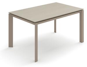 Tavolo Allungabile Account 24 90x140/220x75 cm Top in Ceramica Struttura in MDF Sabbia