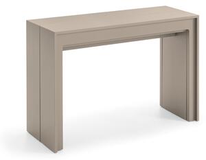 Consolle Allungabile Segmenta 110x42,5/297,5x78 cm in MDF Laccato Tortora Opaco