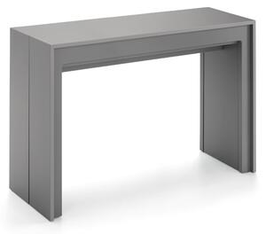 Consolle Allungabile Segmenta 110x42,5/297,5x78 cm in MDF Laccato Grigio Opaco