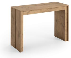 Consolle Allungabile Segmenta 110x42,5/297,5x78 cm in MDF Laccato Rovere Naturale