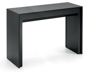 Consolle Allungabile Segmenta 110x42,5/297,5x78 cm in MDF Laccato Nero Opaco