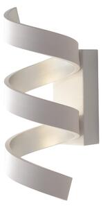 Lampadario Applique Led Helix Moderno Colore Bianco Silver 9W Dim 10 x 26 x 13,5 cm