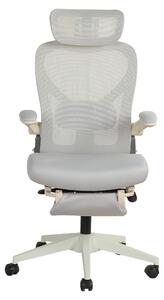 Sedia da ufficio ergonomica pieghevole, salvaspazio, con supporto lombare, cuscini in schiuma, braccioli pieghevoli, poggiatesta 3D e poggiapiedi. L3