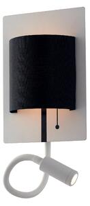Lampadario Applique Led Pop Eclettico Colore Bianco Nero 6W Mis 16 x 35 x 18 cm