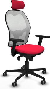 Sedia da ufficio con poggiatesta Piqueras y Crespo 3D036G2 Rosso
