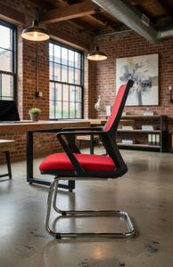 Comoda sedia da ufficio perriunioni, dal design elegante e confortevole