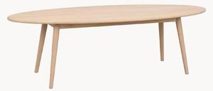 Tavolino ovale da salotto in legno di quercia Tompkins