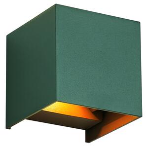 Lampada da parete per esterni verde scuro con LED IP54 - Edwin