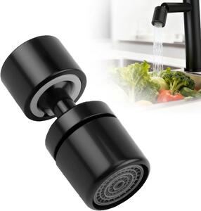 Aeratore per rubinetto - Rotazione a 360° - Adattatore per rubinetto - Rubinetto da cucina a risparmio idrico - Adattatore universale per rubinetti con filettatura M22