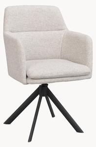 Set di 2 sedie girevoli imbottite con seduta reclinabile Gladstone