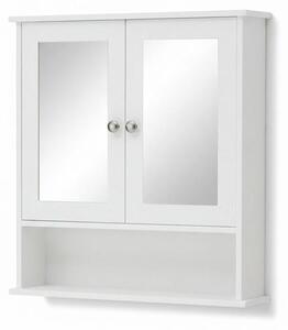 Toiletta Camera Specchio Tavolo Trucco Mobile Make Up 80x33x140 cm.Colore:bianco