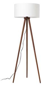 Charlia piantana altezza 150 cm bianco legno noce - Lindby