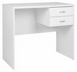 Scrivania Porta PC Compatta Tavolo Computer Ufficio Legno 80x50x76 cm.Colore:bianco